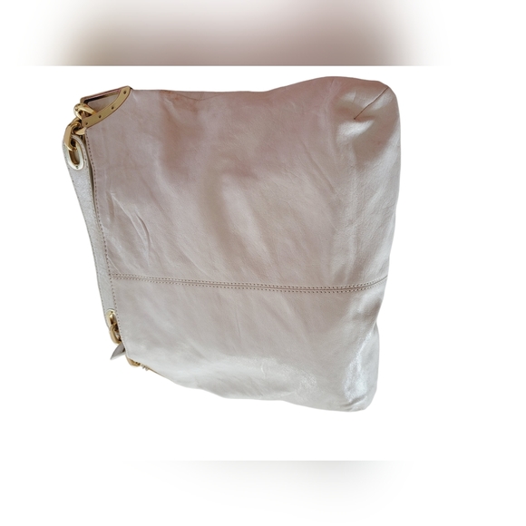 Michael Kors Ines Leather Hobo Shoulder Purse Bag MK Tag Charm Michael Kors. - Picture 11 of 16